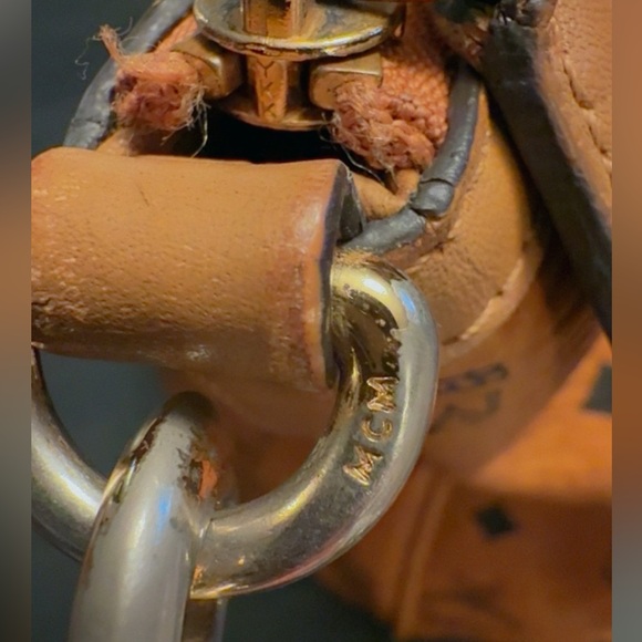 MCM Vintage Visetos:  Cognac Monogram 2-Way Tote & Shoulder Bag | Authentic - Picture 4 of 14